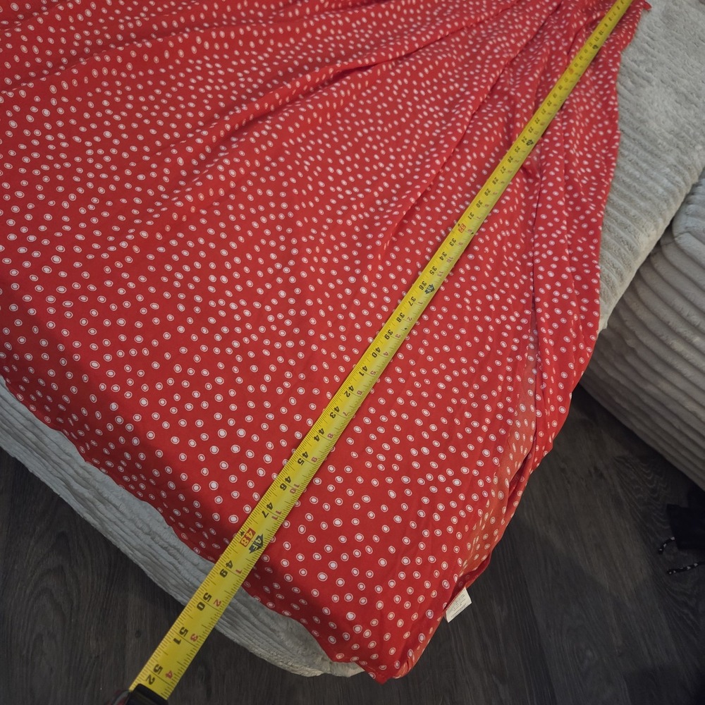 Simplee Red White Polka Dot Halter Maxi Long Dress S Boho Summer Sun Side Slit - Picture 5 of 8